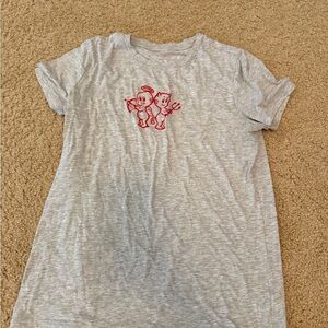 Free State Heather Gray Red Graphic Short Sleeve Tee